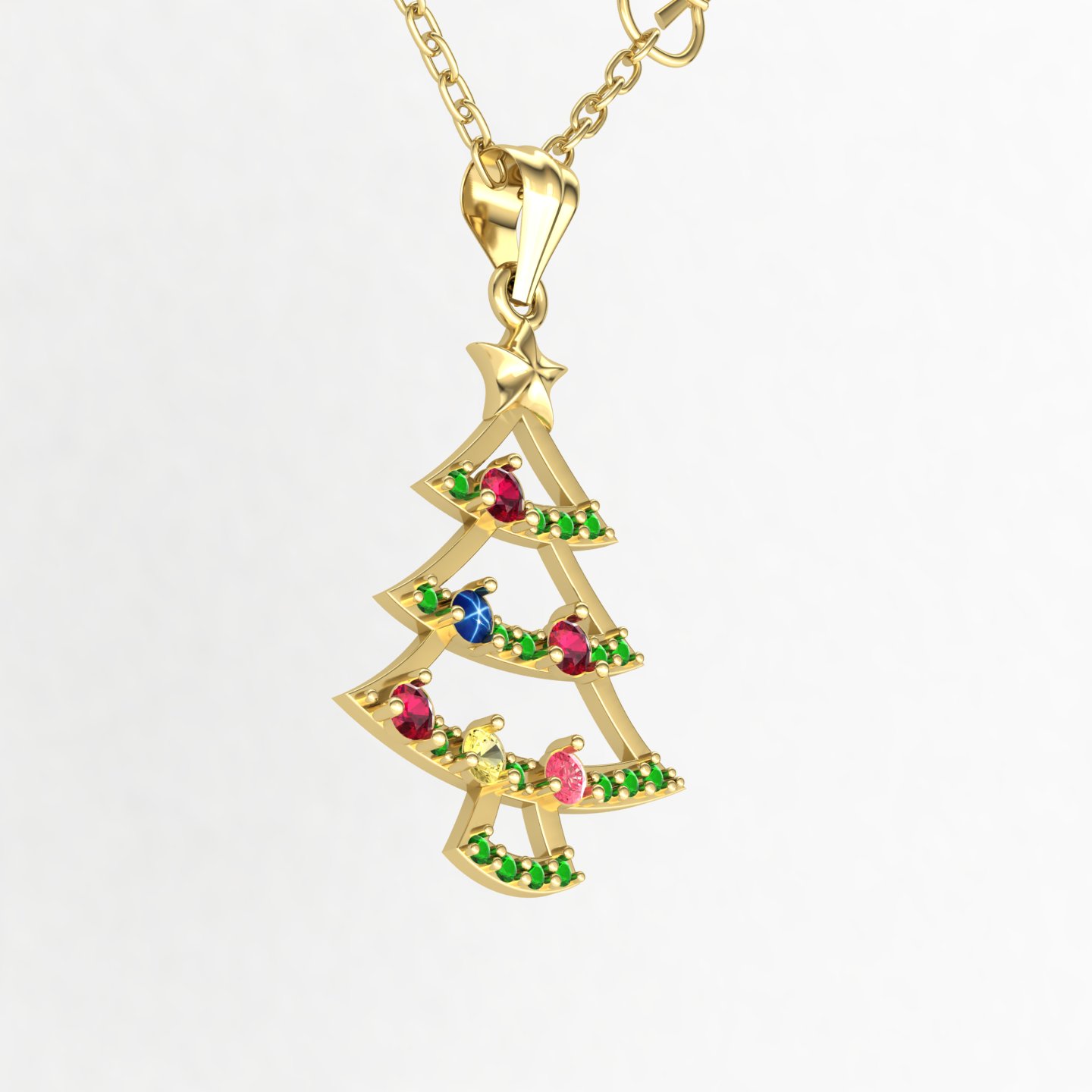 گردنبند درخت کریسمس کد 01 گردنبند درخت کریسمس کد 01