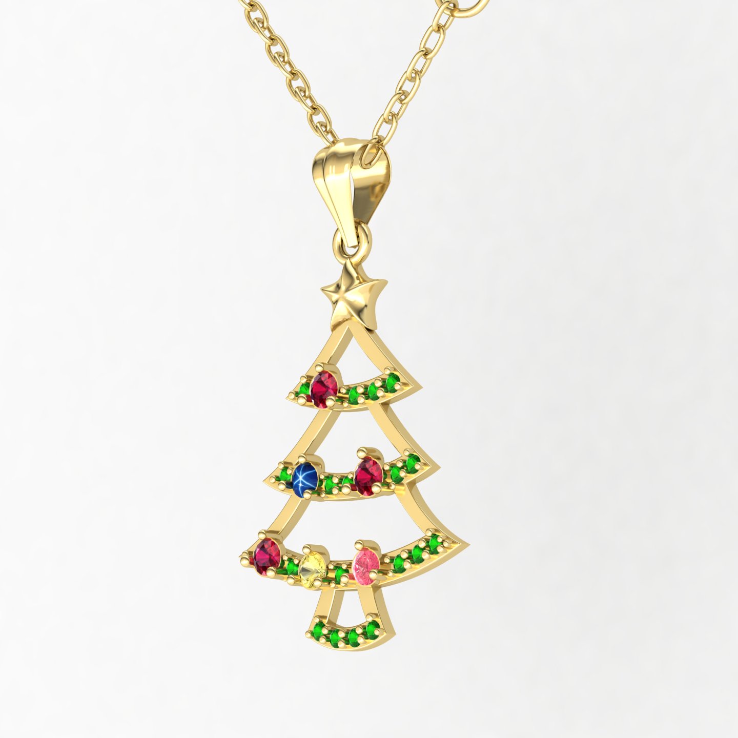 گردنبند درخت کریسمس کد 01 گردنبند درخت کریسمس کد 01