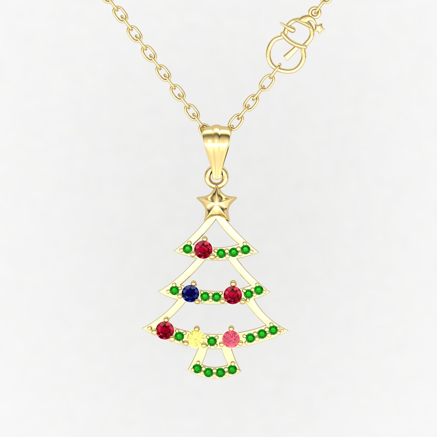 گردنبند درخت کریسمس کد 01 گردنبند درخت کریسمس کد 01
