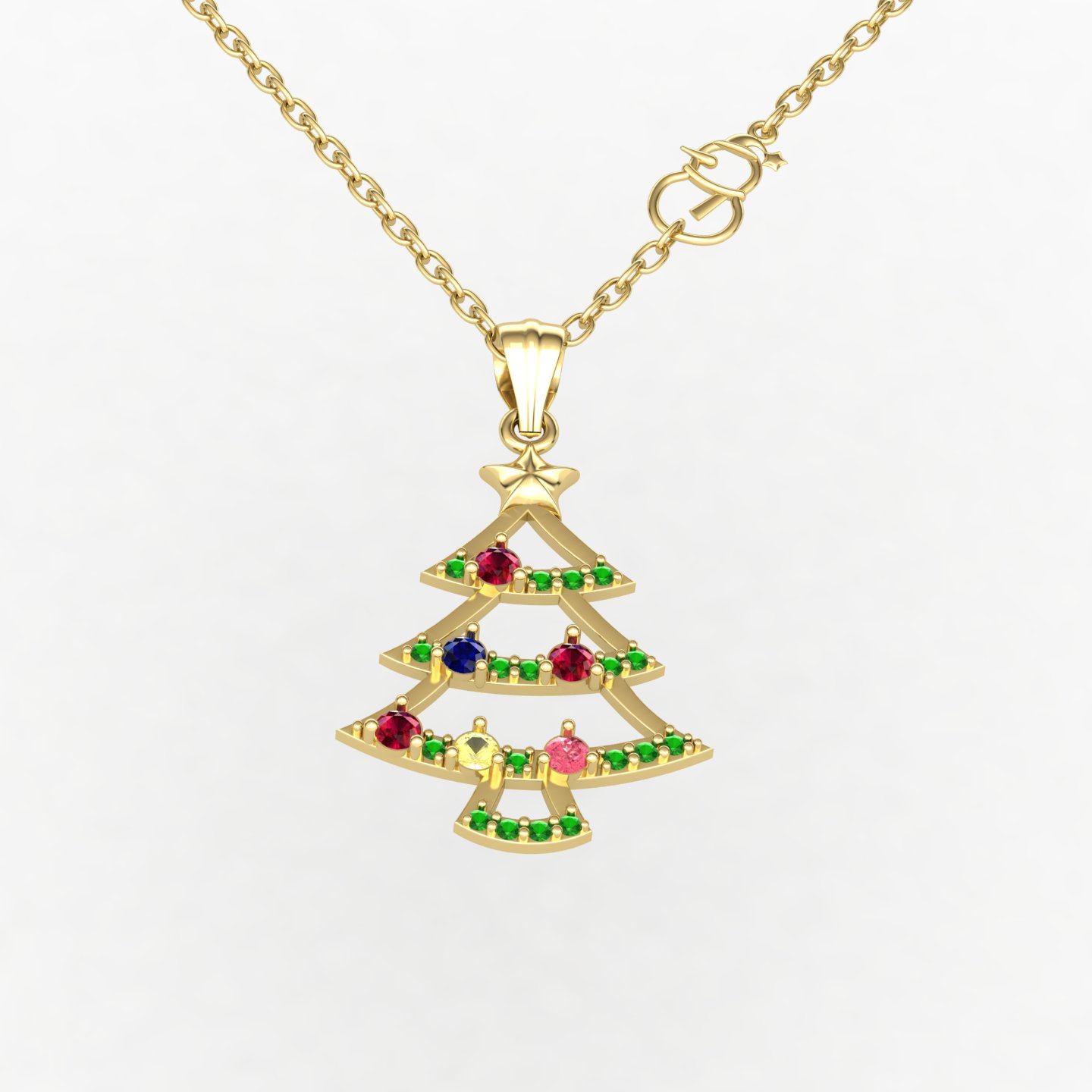 گردنبند درخت کریسمس کد 01 گردنبند درخت کریسمس کد 01