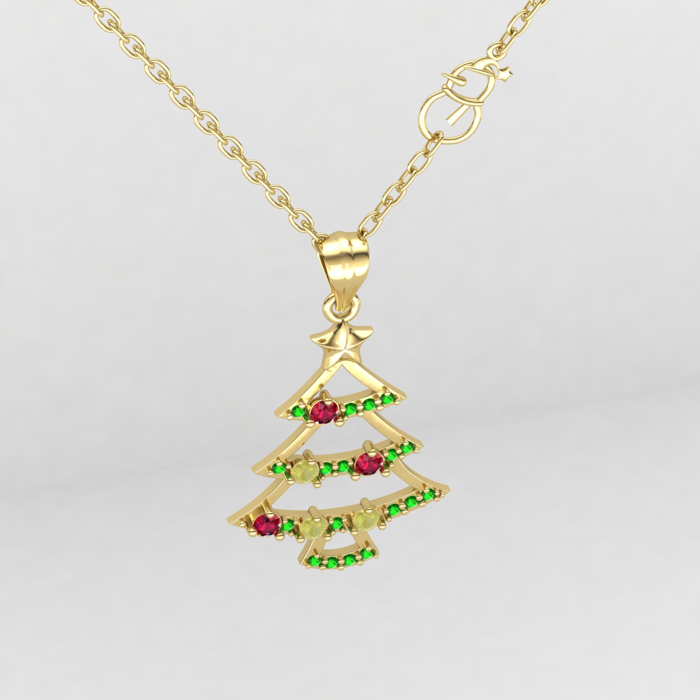 گردنبند درخت کریسمس کد 01 گردنبند درخت کریسمس کد 01