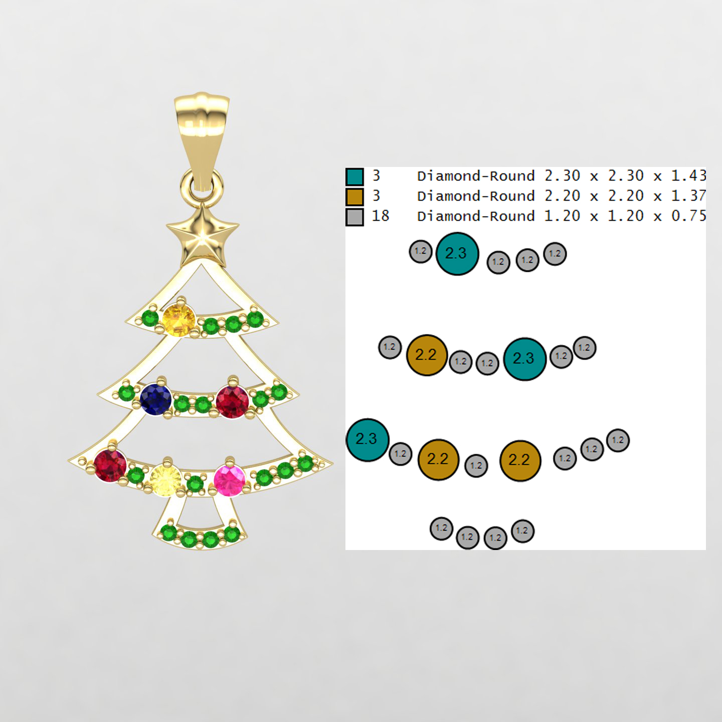 گردنبند درخت کریسمس کد 01 گردنبند درخت کریسمس کد 01