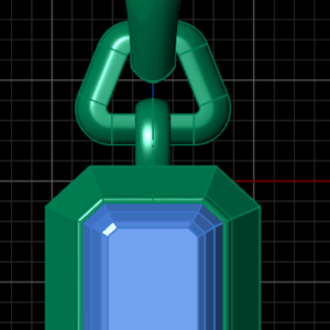 آویز سنگ خور امرالد