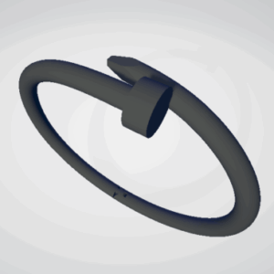 دستبند بنگل میخ قفلی لولادار