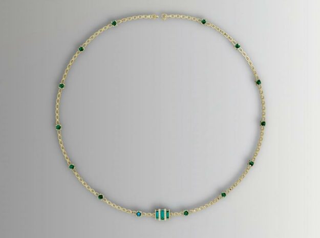 گردنبند زنجیری جواهر گردنبند زنجیری جواهر