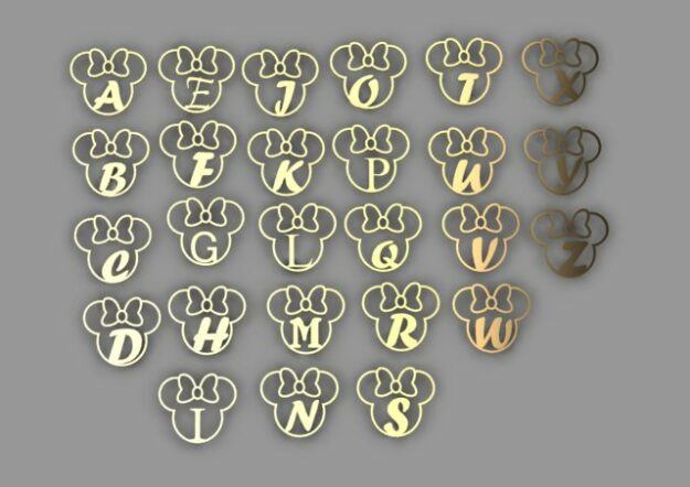 آویز حروف انگلیسی مینی موس آویز حروف انگلیسی مینی موس