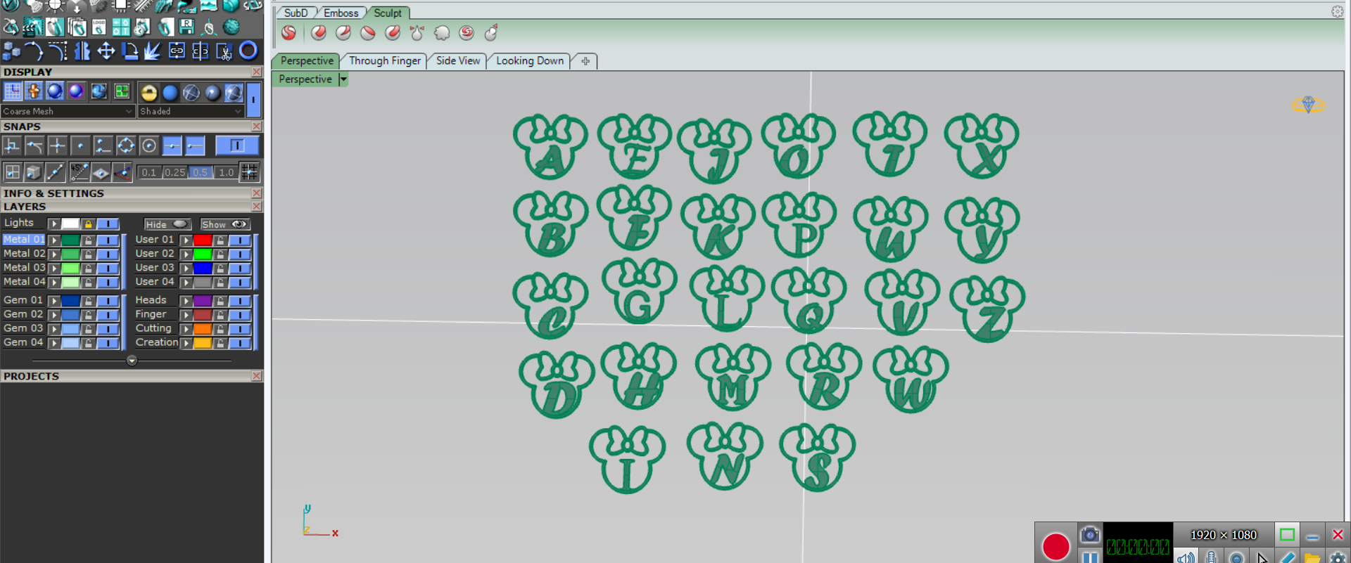 آویز حروف انگلیسی مینی موس آویز حروف انگلیسی مینی موس