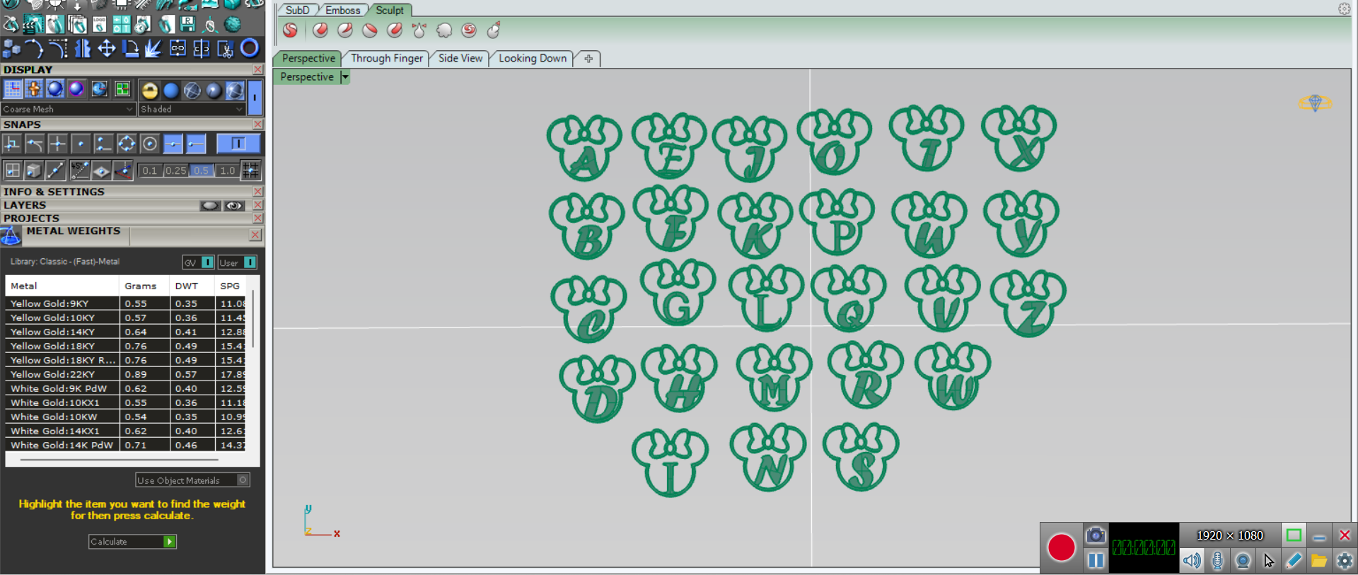 آویز حروف انگلیسی مینی موس آویز حروف انگلیسی مینی موس