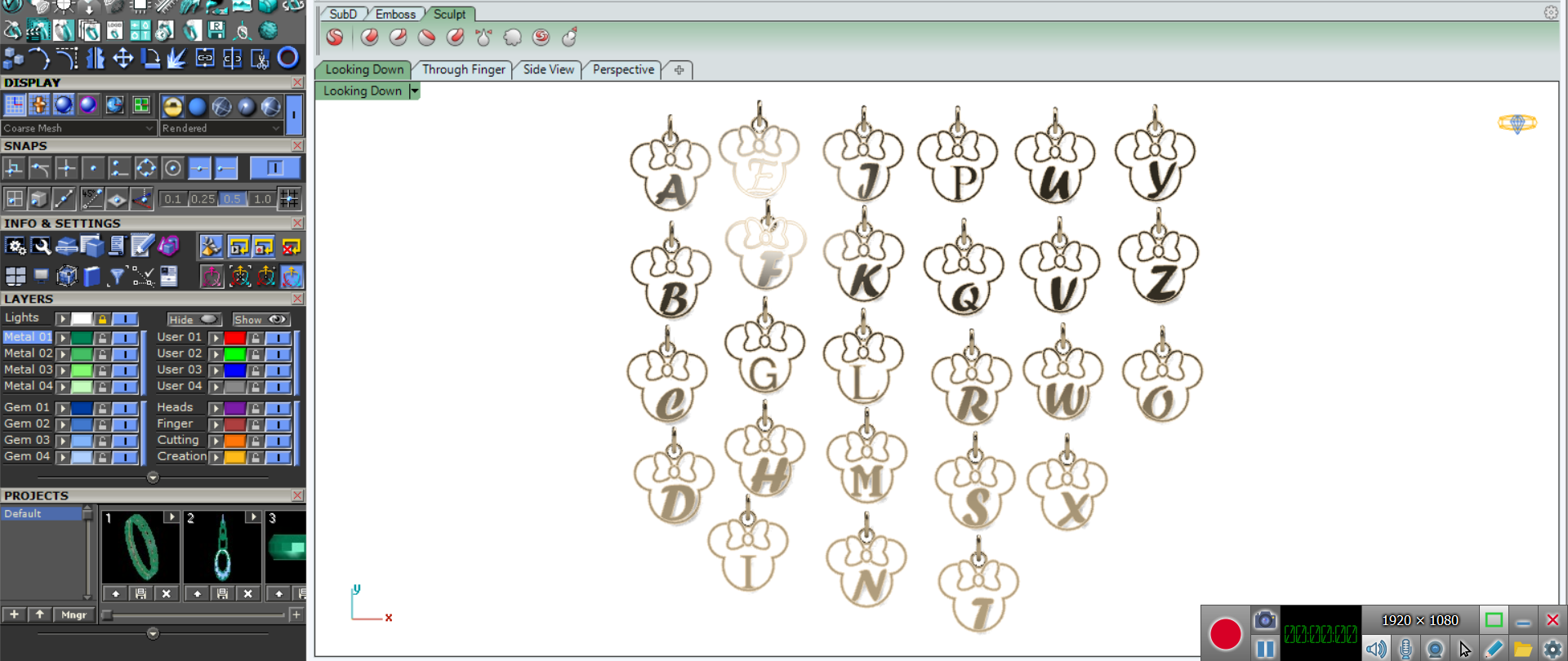 آویز حروف انگلیسی مینی موس آویز حروف انگلیسی مینی موس