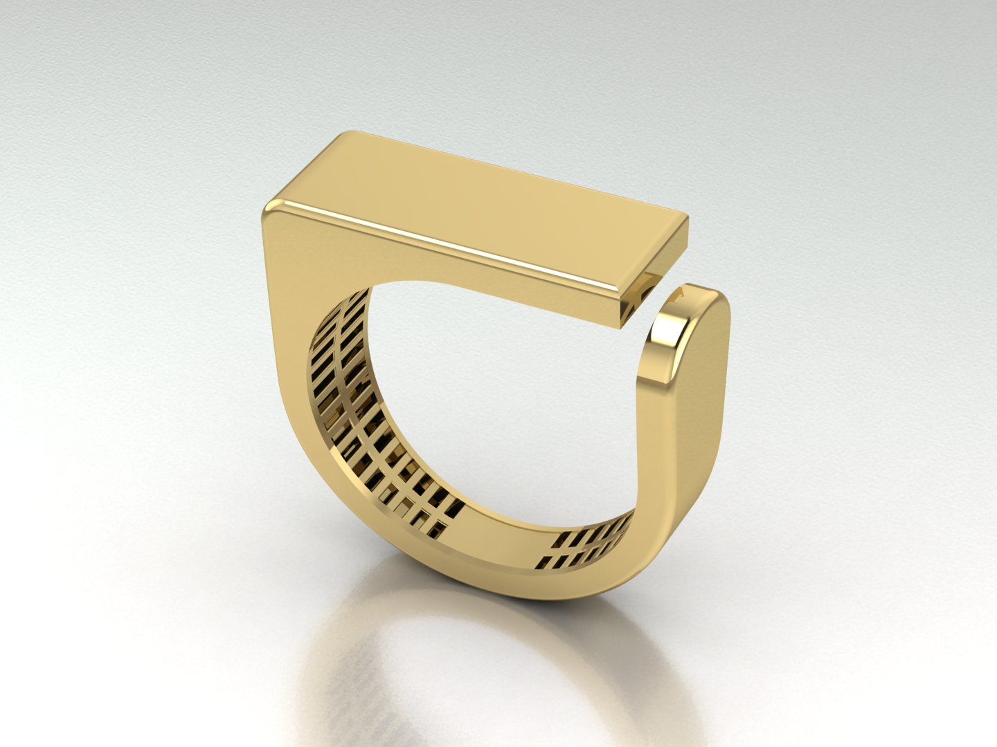 انگشتر مستطیل باز انگشتر مستطیل باز