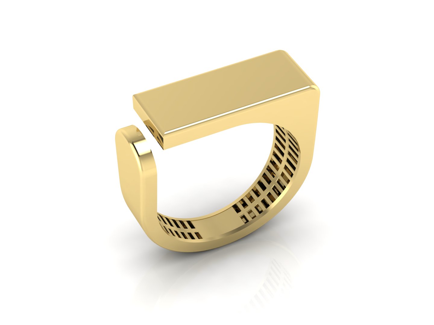 انگشتر مستطیل باز انگشتر مستطیل باز