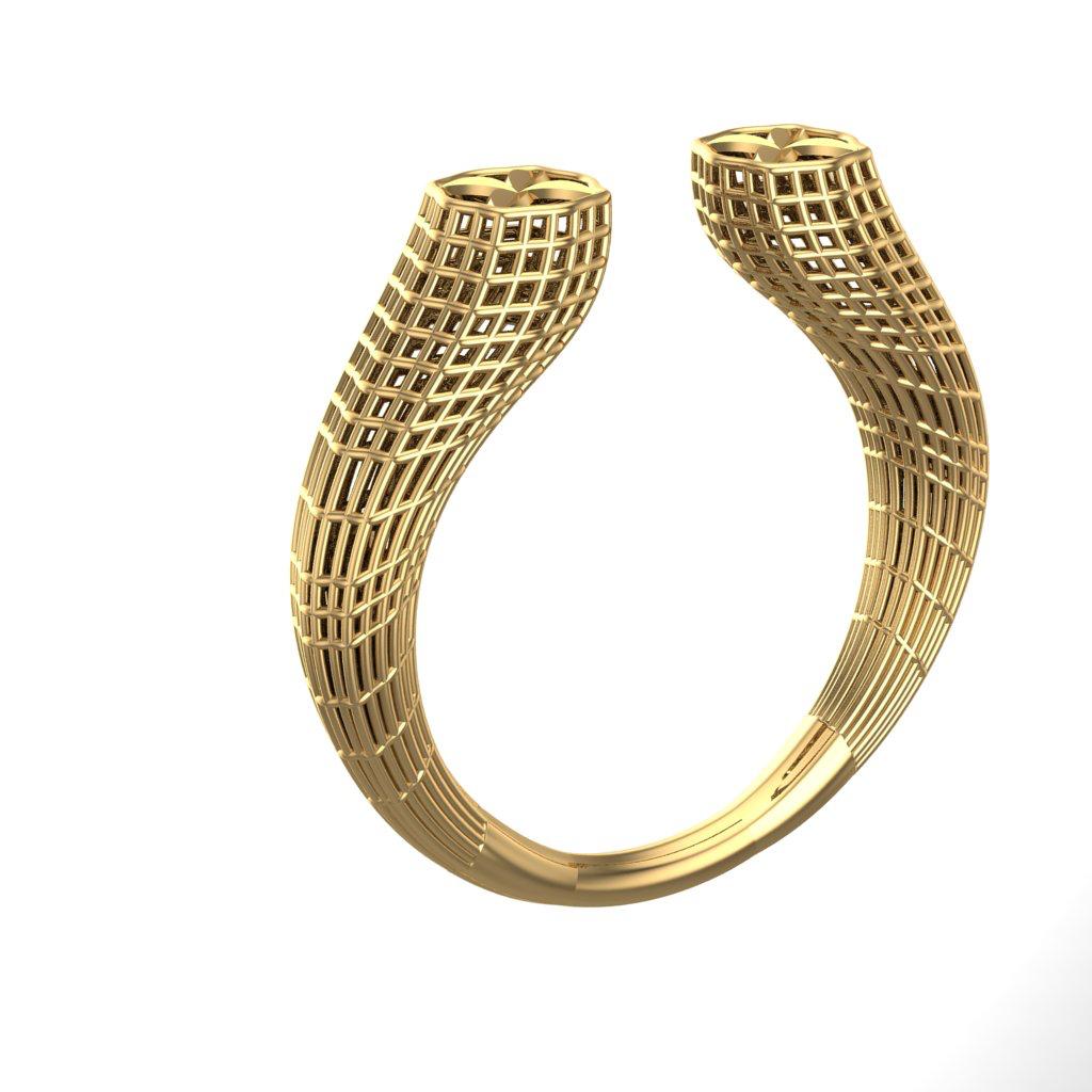 انگشتر فیوژن کاف گل دار انگشتر فیوژن کاف گل دار