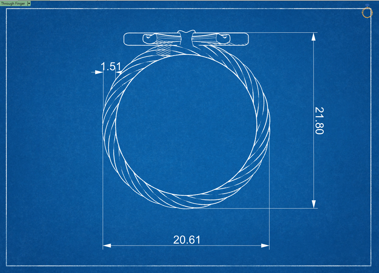انگشتر پاپیون کد 01 انگشتر پاپیون کد 01
