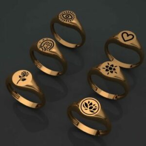 انگشتر مینیمال 6 تایی کد 2
