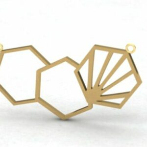 آویز مینیمال چند ضلعی