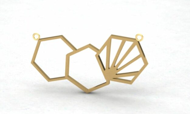 آویز مینیمال چند ضلعی آویز مینیمال چند ضلعی