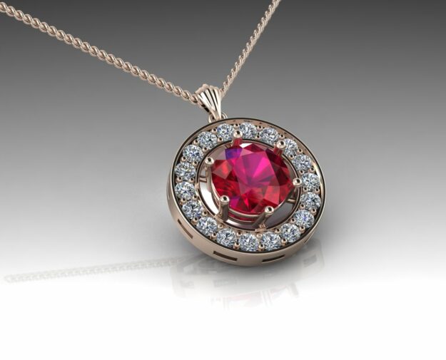 آویز سنگ خور گرد کد 1 آویز سنگ خور گرد کد 1