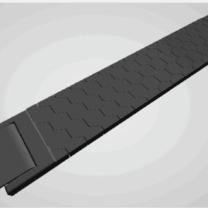 دستبند یک تکه متصل همراه با قفل تاشو