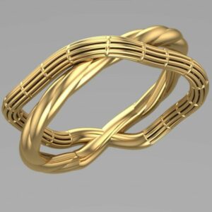 انگشتر فیوژن پیچ طلایی