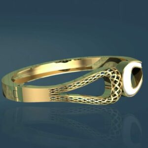 دستبند بنگل فیوژن مینا کاری لولادار