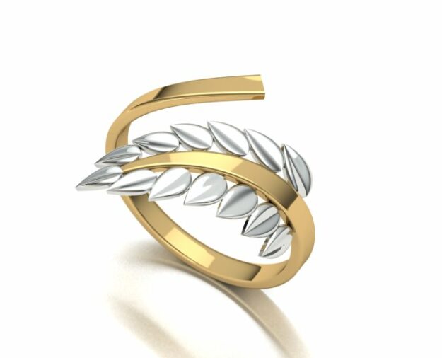 انگشتر مینیمال برگ انگشتر مینیمال برگ