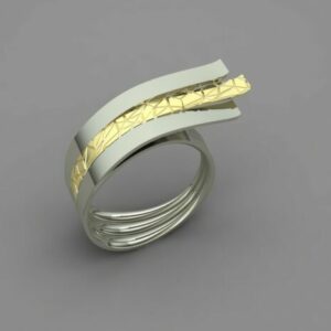 انگشتر فیوژن طرح دار