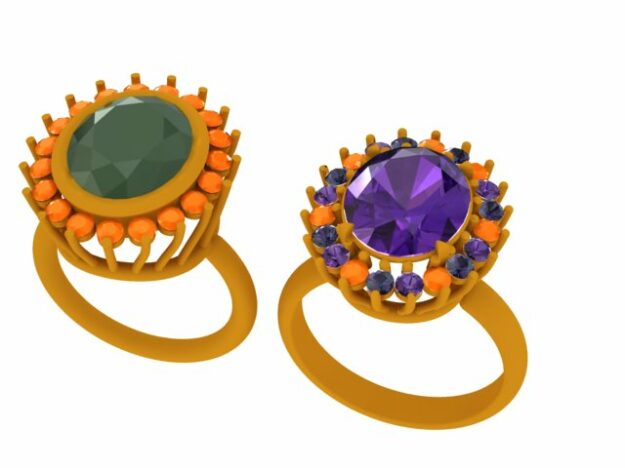 انگشتر جواهر در 2 مدل ستینگ انگشتر جواهر در 2 مدل ستینگ