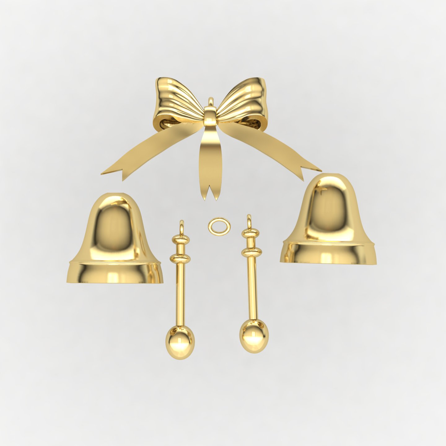 آویز زنگوله های طلایی (Jingle Bells) کد 01 آویز زنگوله های طلایی (Jingle Bells) کد 01