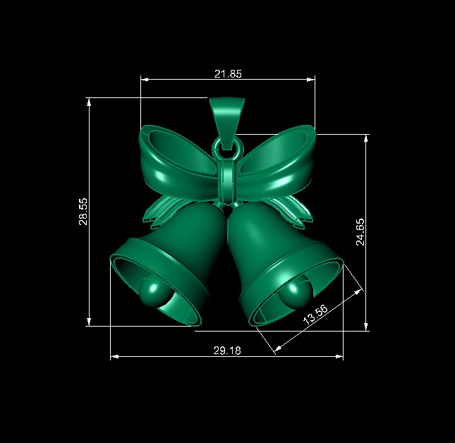 آویز زنگوله کریسمسی 02 آویز زنگوله کریسمسی 02