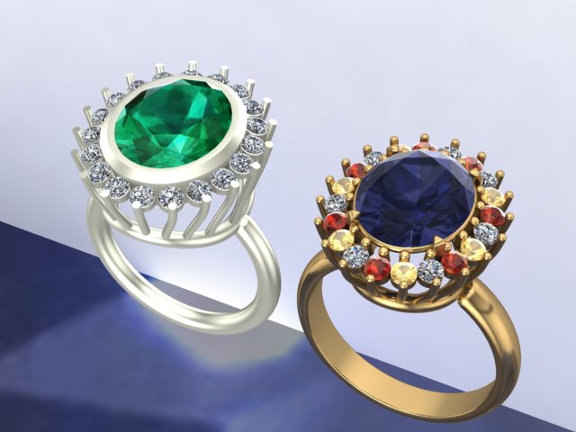 انگشتر جواهر در 2 مدل ستینگ انگشتر جواهر در 2 مدل ستینگ