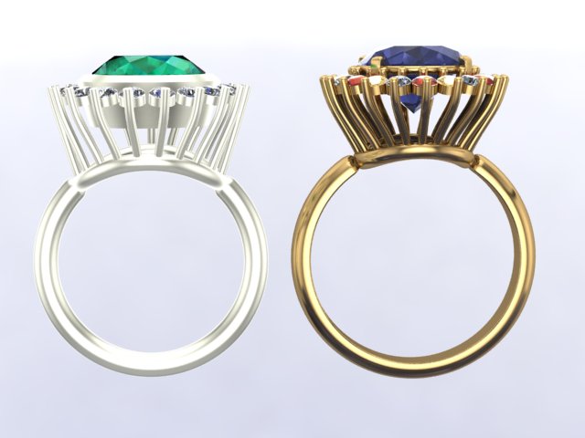 انگشتر جواهر در 2 مدل ستینگ انگشتر جواهر در 2 مدل ستینگ