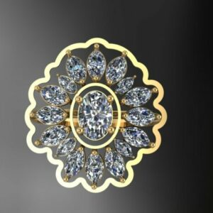 انگشتر سنگ خور کد 3