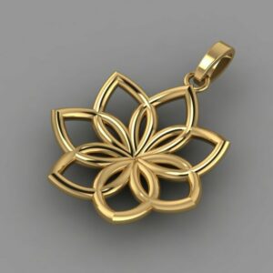آویز لوتوس زرین