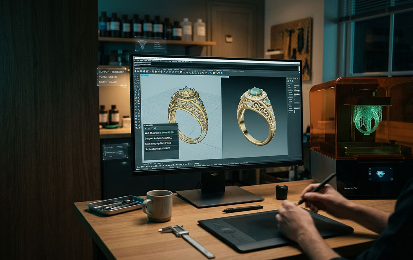 Final Checklist for Jewelry 3D Files Before Resin Printing A Complete Guide for Jewelry Designers